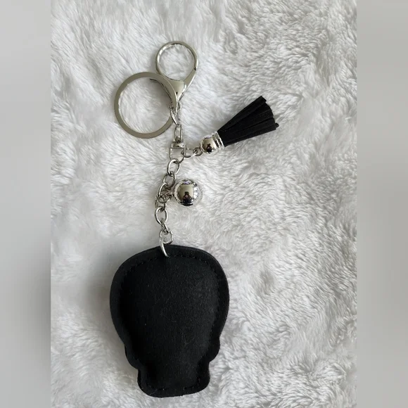 Colorful Skull Halloween Keychain with Tassel Bag Charm - Picture 3 of 3